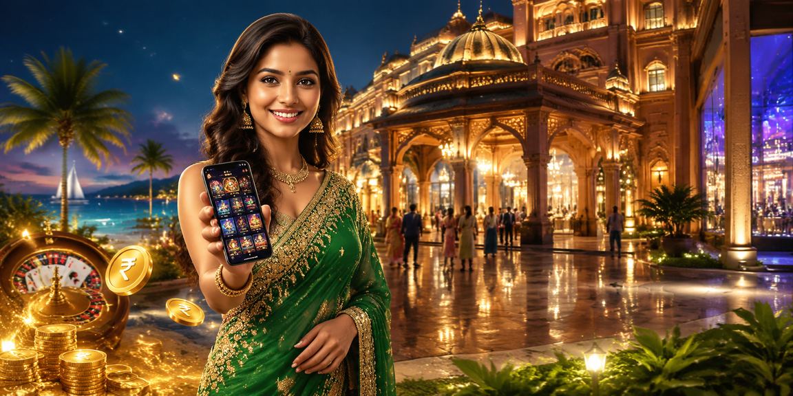 Indian woman playing Rummy on mobile device