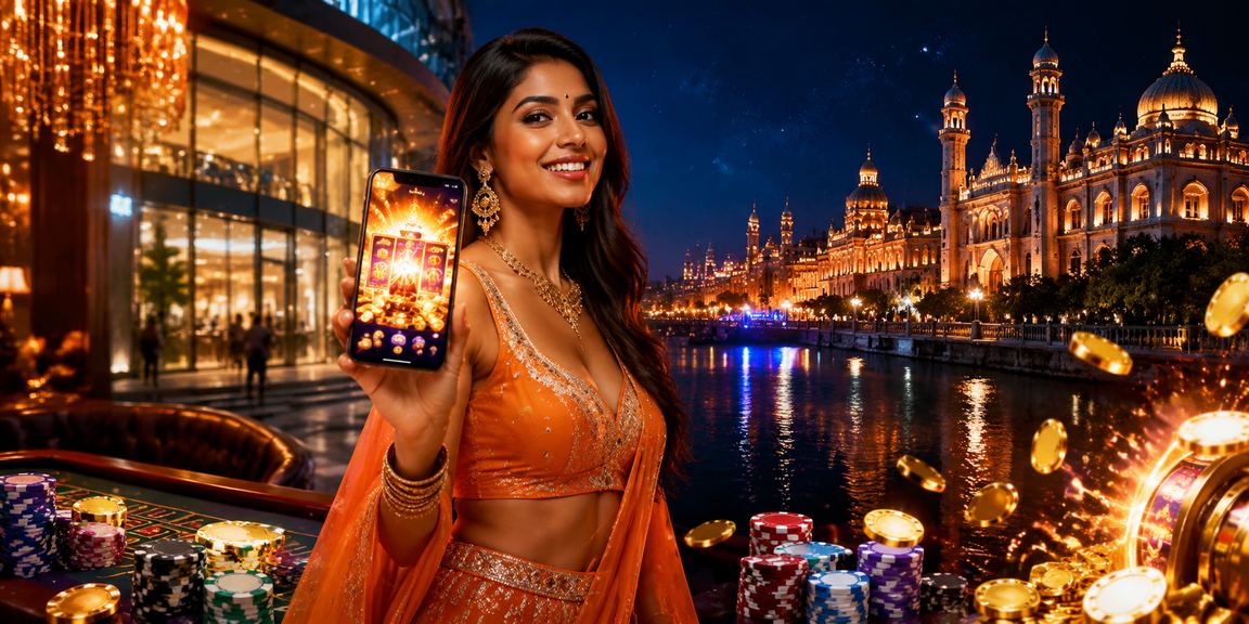 Indian player enjoying online slots game